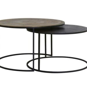 Salontafelset Talca antiek koper/brons